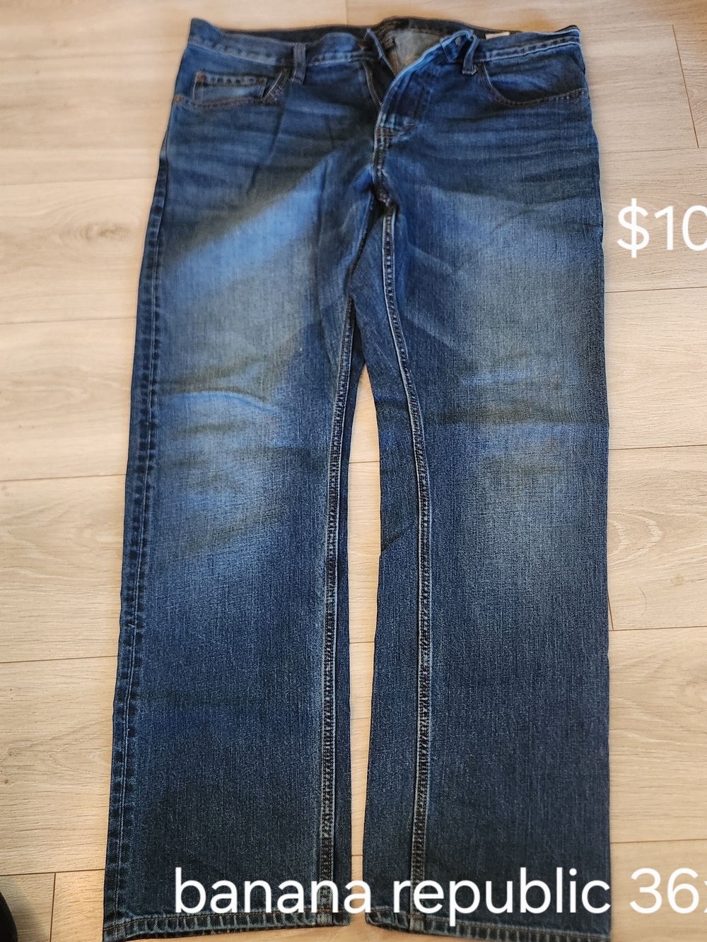 Banana Republic Men's Dark Blue Straight Jeans
